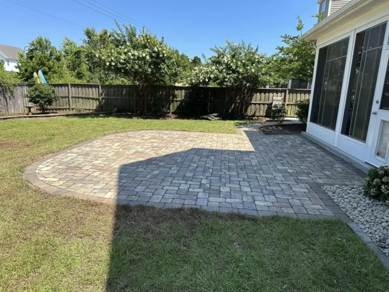 power washed , re-polymeric sand, and sealed paver patio - landscaping services hampstead nc, surf city nc, and holly ridge nc