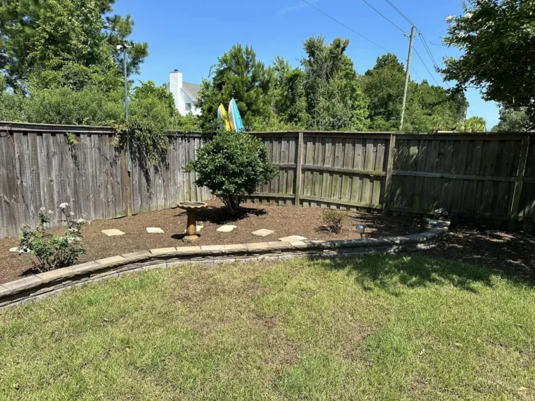 new mulch added to garden - hampstead nc, surf city nc, and holly ridge nc