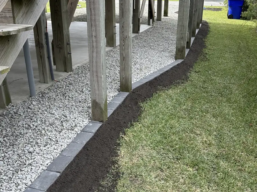 landscaping borders and edging - hampstead nc, surf city nc, and holly ridge nc